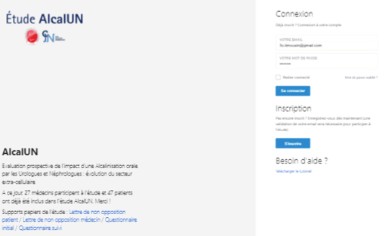 Capture de la plateforme de l’étude AlcalUN
